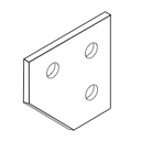 D135 Three Hole Corner Connector